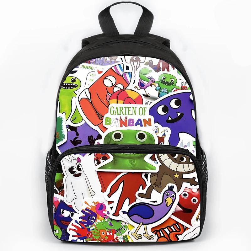 Zaino Scolastico Stampato Garten of BanBan da 16 Pollici per Ragazzi, Borsa di Grande Capacità per Viaggio, Sport, Portatile, Zaini Scolastici per Studenti, Zaino per Libri per Bambini