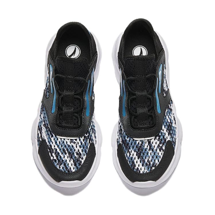 Anta Comfortable Casual Non-Slip Shock Absorbing Low-Top Kids Running Shoes Kids Sneaker Black Blue A312428821-3
