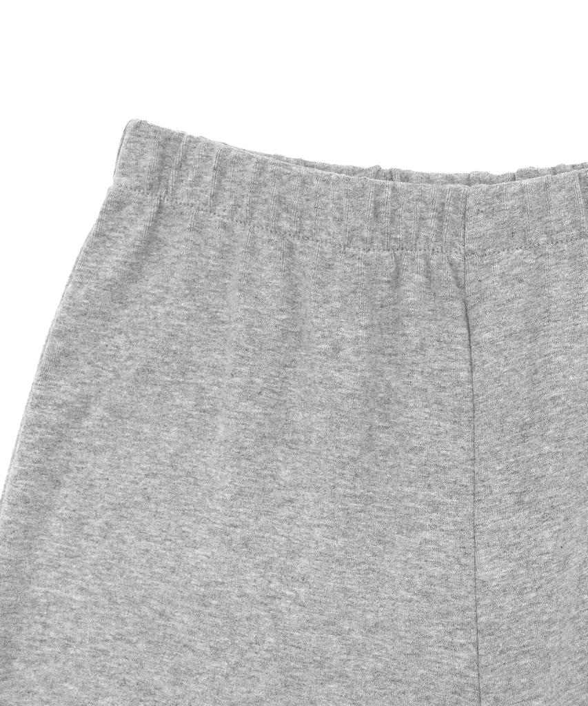 MOYORA Knee-Length Frill Capri Pants [Gray]