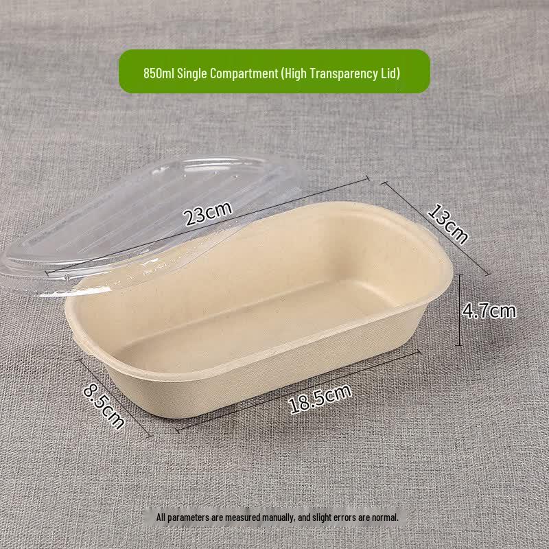 Hanyou 850ml Biodegradable Single Compartment Food Container