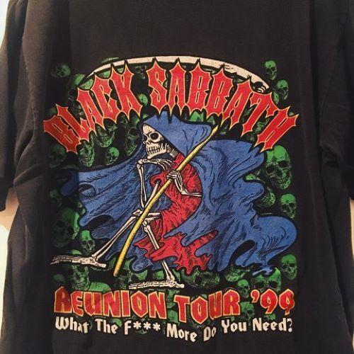 Футболка Black Sabbath Reunion Tour Черная с коротким рукавом Унисекс Все размеры S-234XL Унисекс Футболка XXXXL