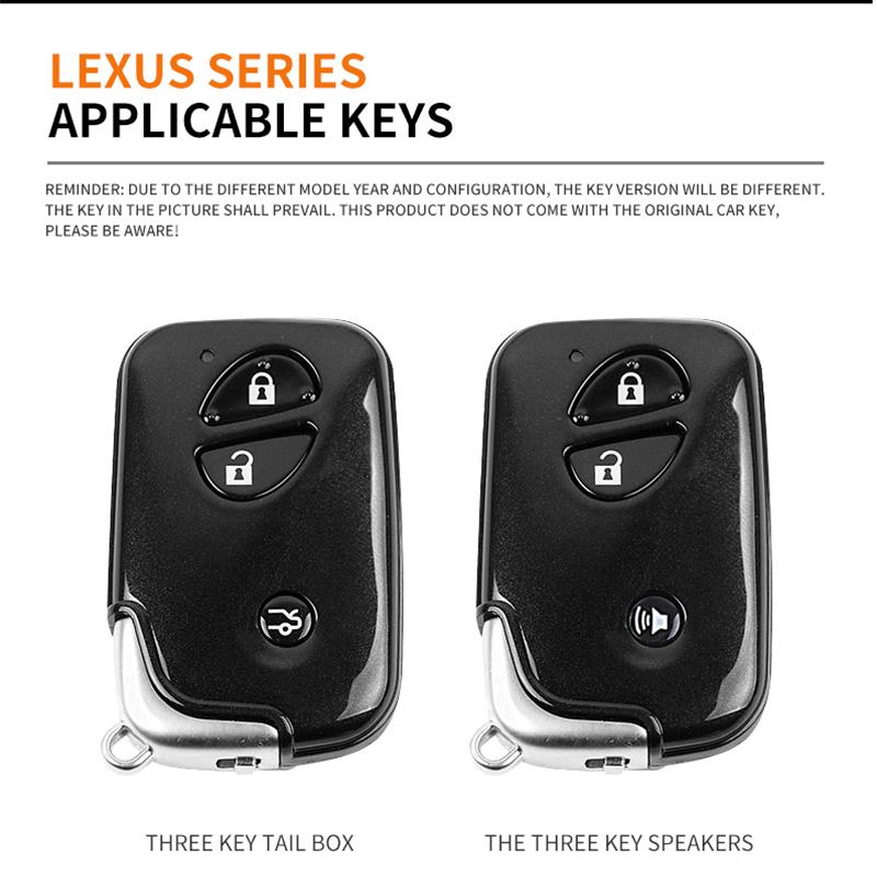 EAV3 2026 Hot Interior Stickers Leather Car Key Case Cover For Lexus CT200H GX400 GX460 IS250 IS300C RX270 ES240 ES350 LS460 GS300 45