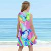 Girls' Dress Sleeveless 3D Blue and Pink Butterfly Print Summer Daily Cute Casual Sweet Kids A Line Dress Tank Dress