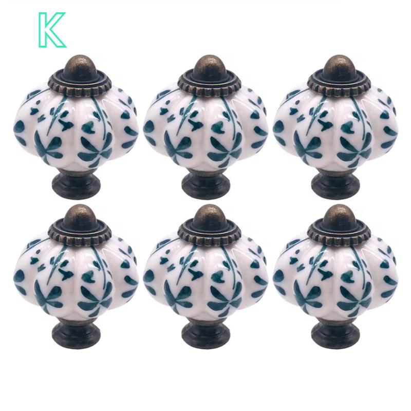 6/10pcs Pumpkin Knob Clear Handle Pulls Cabinet Drawer single hole handle Decor Kitchen Dresser Hooks