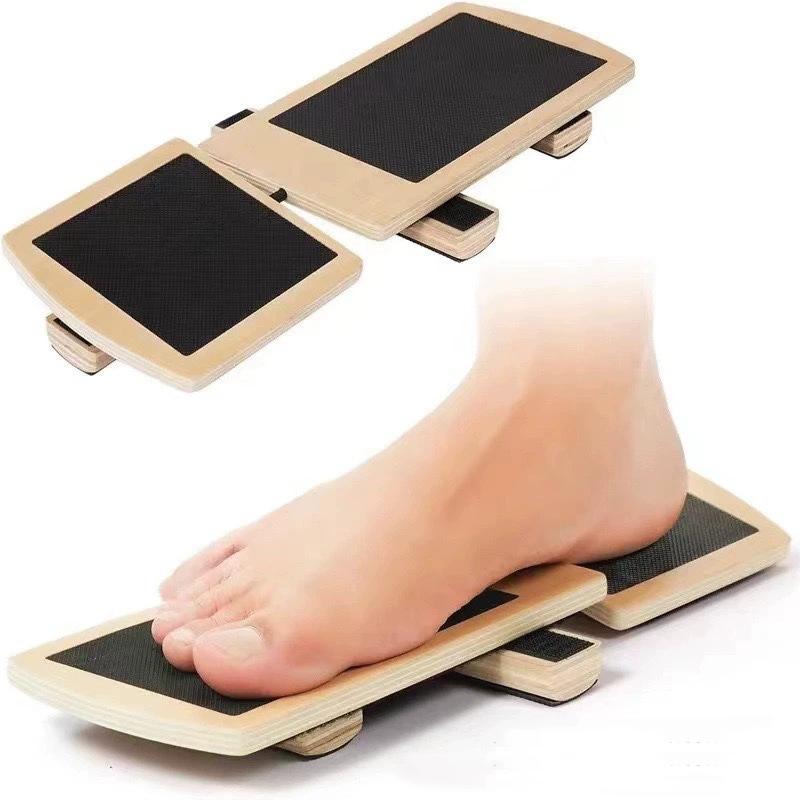 Leg Proprioception Wooden Balance Board Incline Ankle Stretcher For Ballet Single Training Anti-Slip Home Gym