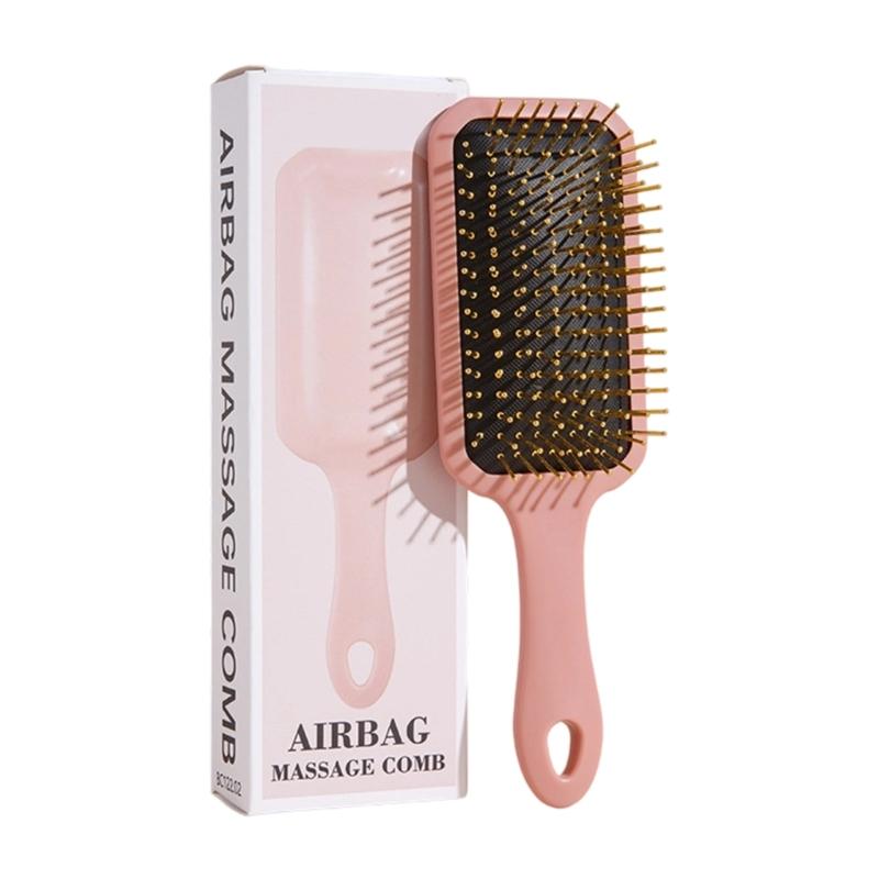 Detangling Massage Comb With Cushion Base Hair Brush And Durability ABS For Long Curly Hair Care
