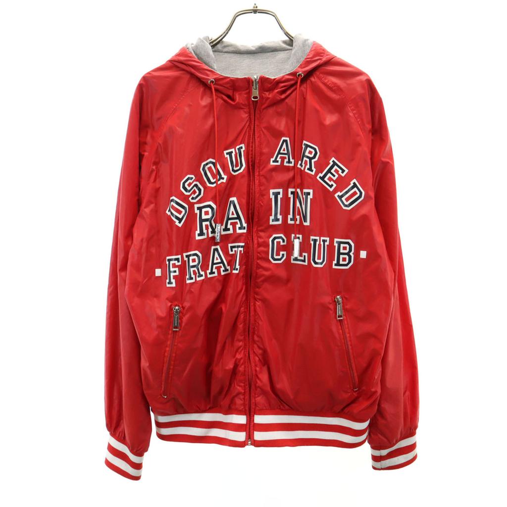 DSQUARED2 Long sleeve reversible nylon Food jacket 50 Red Men's Used
