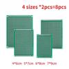 8PCS PCB Board Prototype Board Green Double Side Circuit Boards 4x6cm 5x7cm 6x8cm 7x9cm DIY Electronic Kit