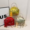 Sweet Hasp Simple Bags for Women Silk Embroidery Patchwork Natial Style Crossbody Bags Light Luxury Women's Handbags