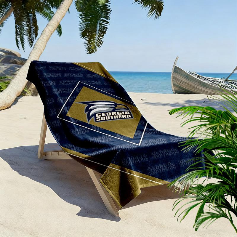 Georgia Southern Eagles Print Strandtuch, Großes Weiches Schnelltrocknendes Handtuch für Strand Camping Schwimmen