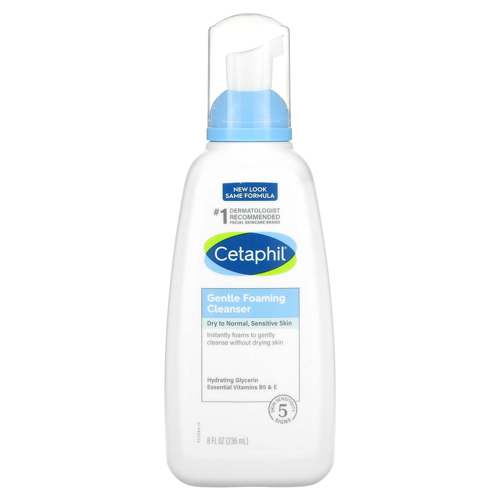 Cetaphil Gentle Foaming Cleanser, Fragrance-Free, 236ml (8 fl oz)