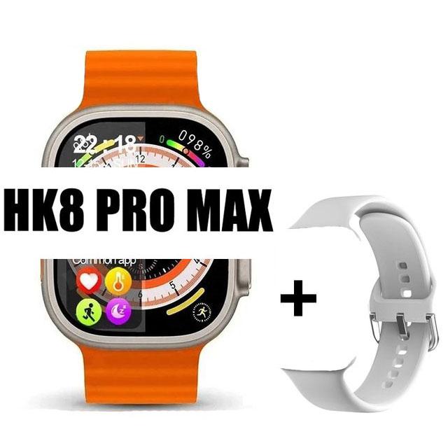 Ceas inteligent original Hk8 Pro Max, pentru bărbați, seria 8, 49 mm, 2,2 inci, cu reîmprospătare ridicată, ecran Rtae, Nfc Compass Game Smartwatch pentru Apple Iphone
