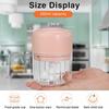 Mini Electric Garlic Chopper, Mini Chopper Food Processor Fits for Cutter Vegetables/Meat Grinder/Garlic Chooper/Fruits Masher/Salad Grinder