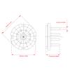 Premium Bakelite 8Pin Vacuum Tube Base High Temperature Resistance Secure Connection Sound Systems