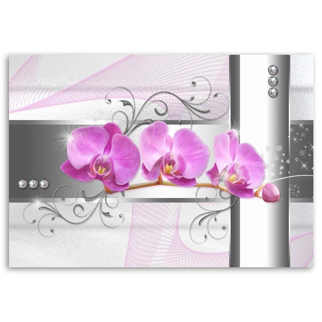 Canvas Print, Orchids Flowers Nature Pink