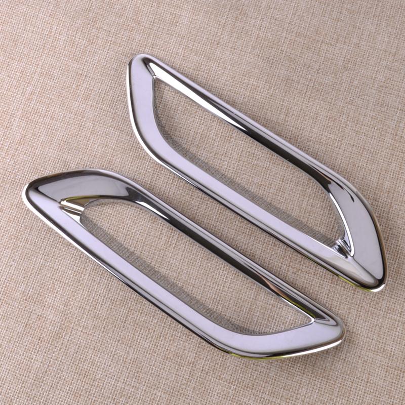 1 Pair Rear Fog Light Lamp Frame Cover Trim Fit for Lexus RX 350 350h -2024 Chrome Style ABS