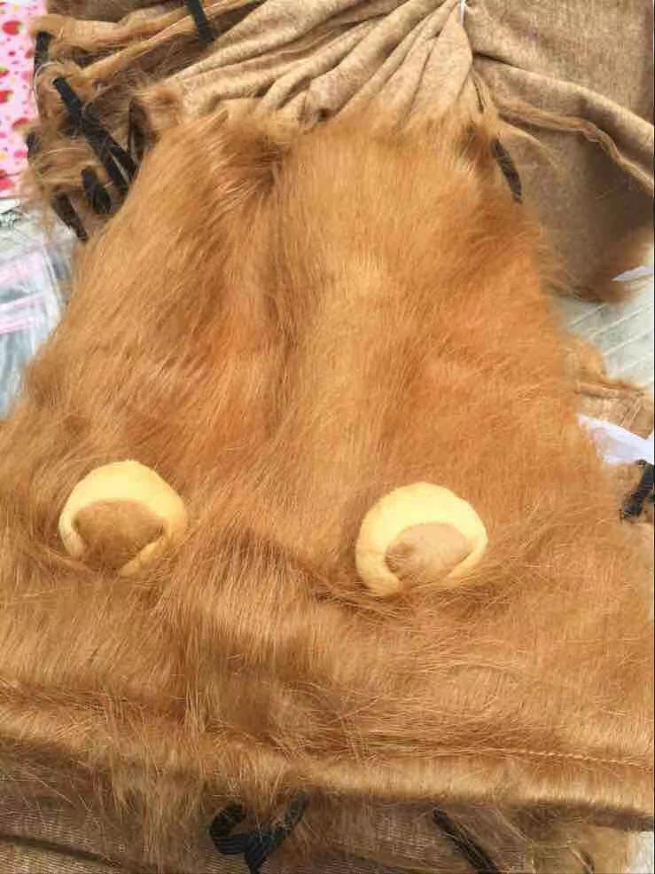Lion Mane Halloween Wig for Dogs - Pet Headgear Costume Accessory