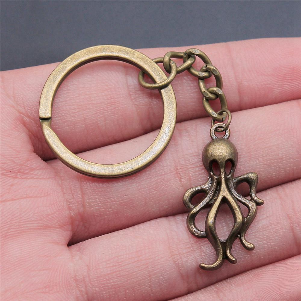 Seahorse Octopus Mermaid Underwater Keychain for Kids Handmade Bohemian Anniversary Gift Minimalist Phone Charm