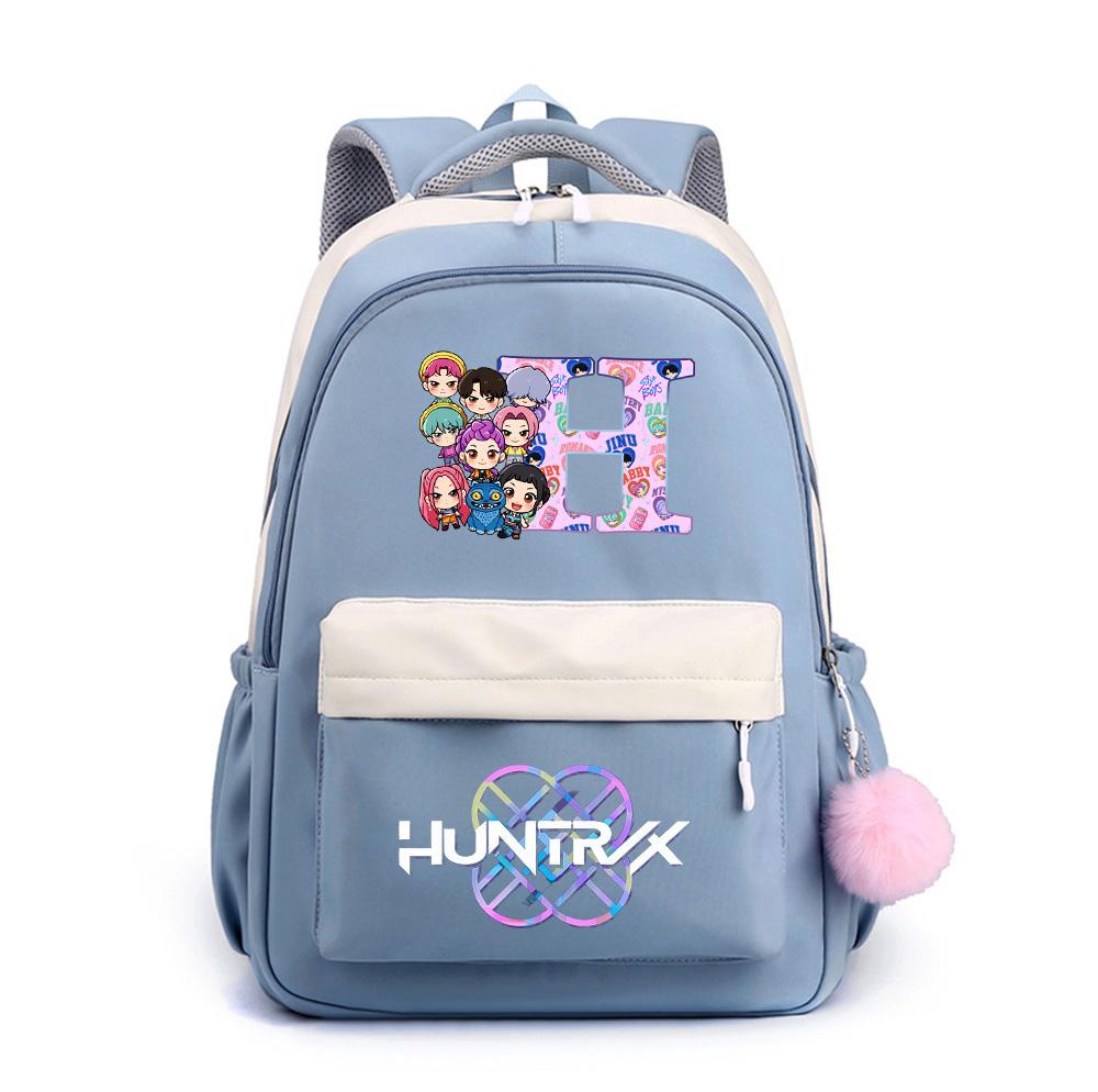 26 English Letter K-Pop Printed Backpack for Teenger Student Girl Boy Schoolbag Bookbag Kid Gift Women Large Capacity Waterproof Travel Bag Mochila