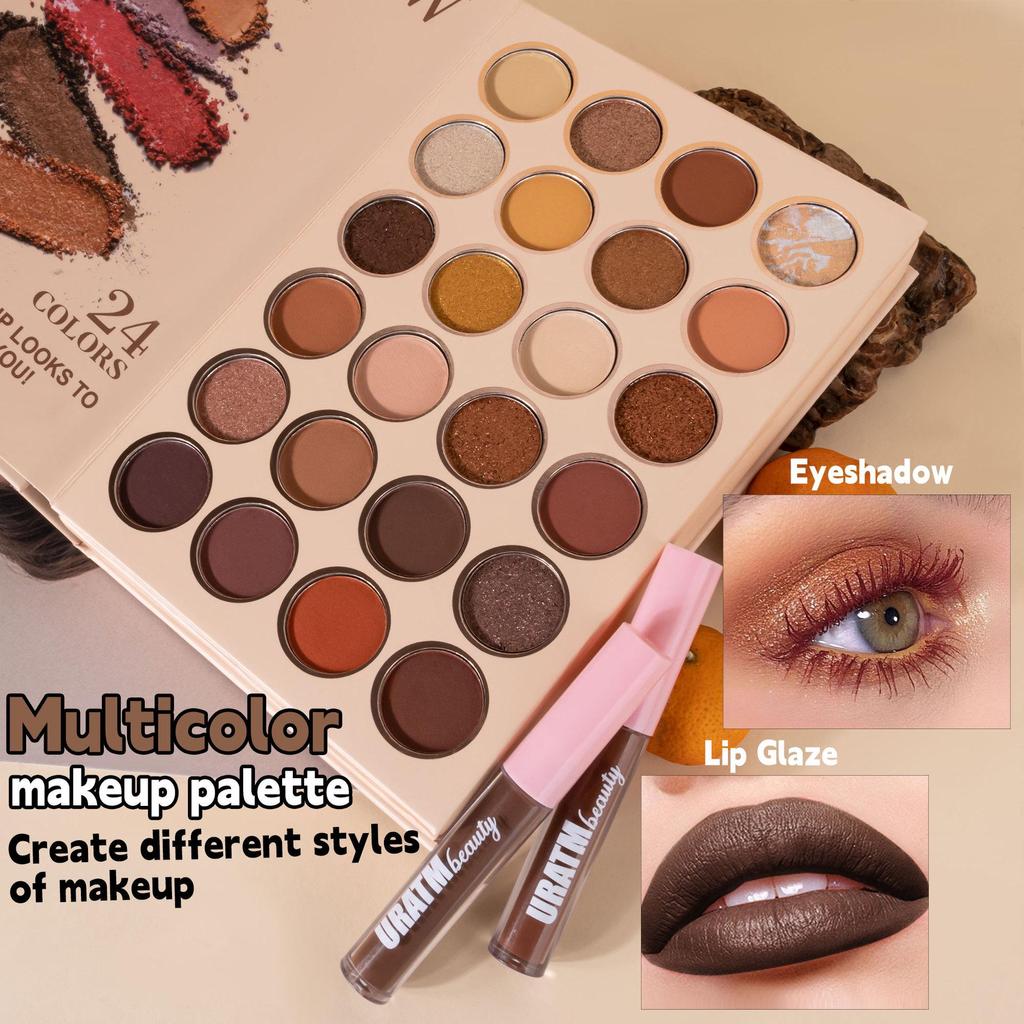 30-Color All-in-One Makeup Palette with Matte and Shimmer Eyeshadows, Blush, Highlighter, and Lip Gloss