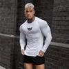 Muscleguys Compression Long Sleeve T-Shirts Autumn Breathable Quick Dry Elastic Shirts Mens Training Jersey Gym Bodybuilding Fitness Tops