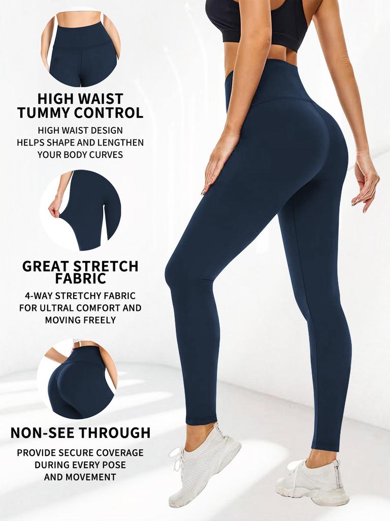 High-waisted Yoga Pants for Women High-elasticity Waist-cinching Yoga Sports Leggings On Sale