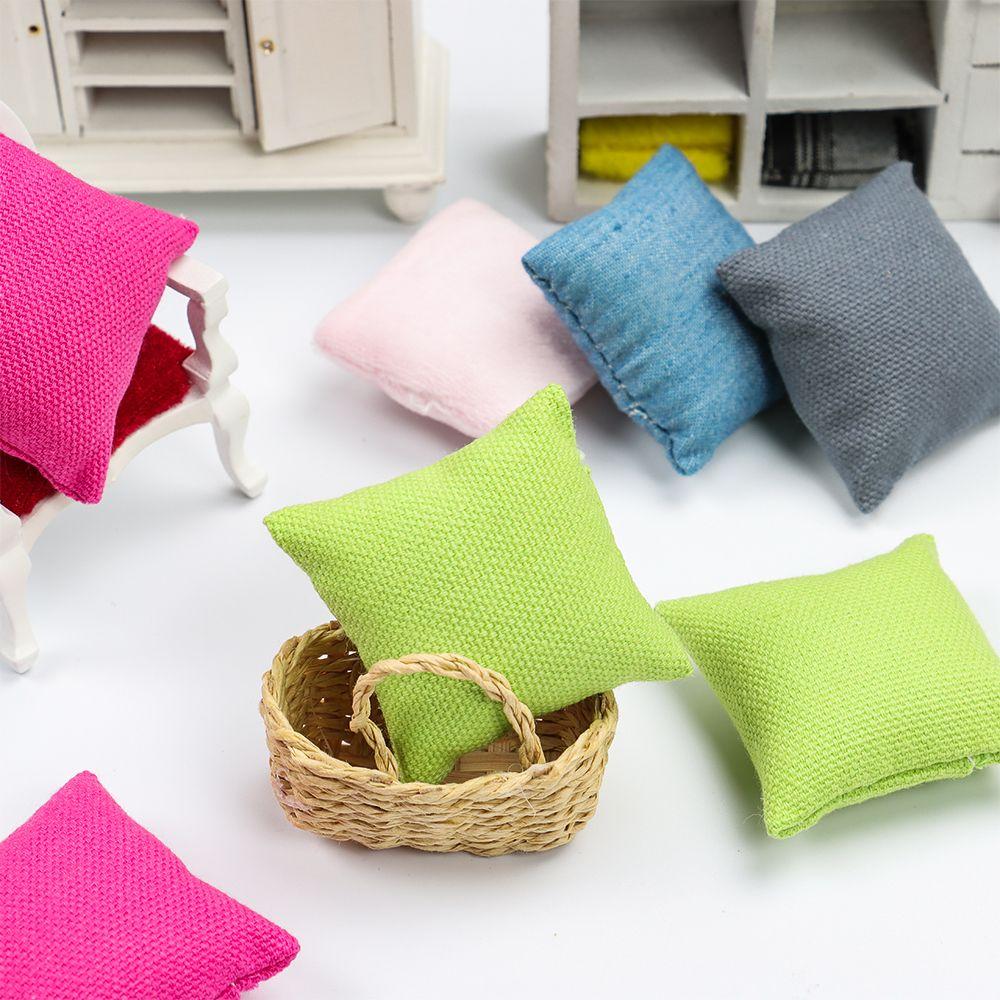 Für Couch Sofa Spielhaus Mini Puppenhaus Kissen Spielzeug Möbel Puppenzubehör Miniatur Kissen