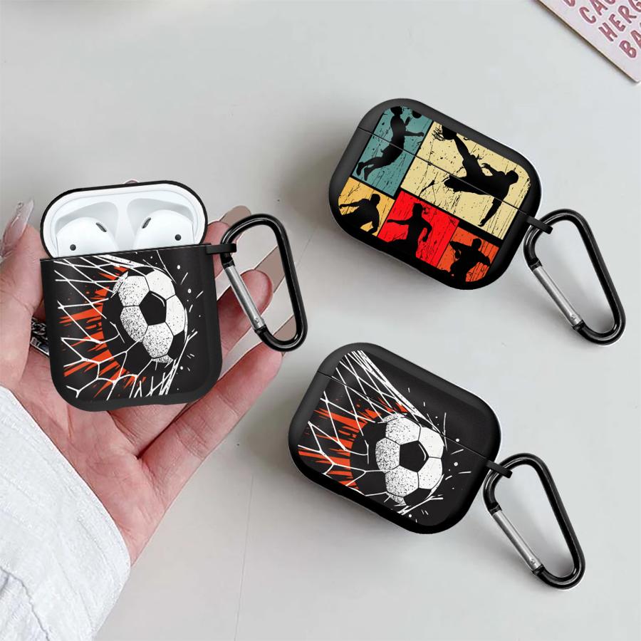 Football Silhouette Earphone Cases Cover Case For Airpods 1 3 Pro Pro3 2 Pro2 4
