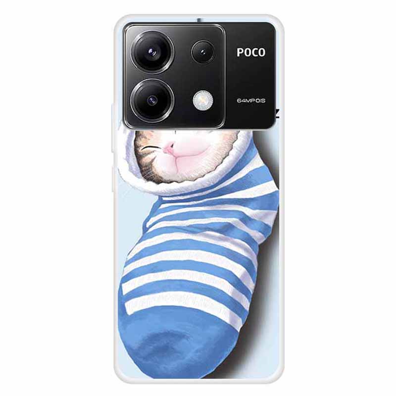 Dla Xiaomi Redmi Note 13 Pro 5G/Poco X6 5G Etui Wzór Nadruk TPU Slim Pokrowiec na Telefon