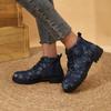 Fashion Solid Black Oxford Shoes Women's Work Leather Wedge Flats Women's Casual Lace-up Spring Shoes Women's