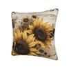 Sunflower Bee Pillow Cover  Comfy Cushion Cover Novelty Pillow Case For Living Room Chair