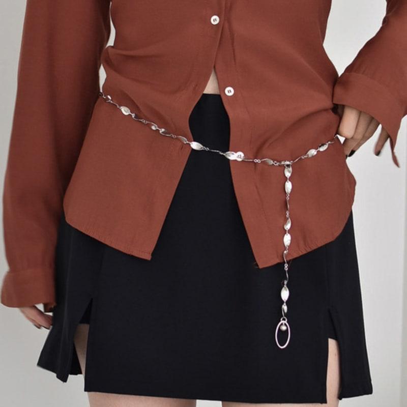 

блестящий цепочный пояс Silver