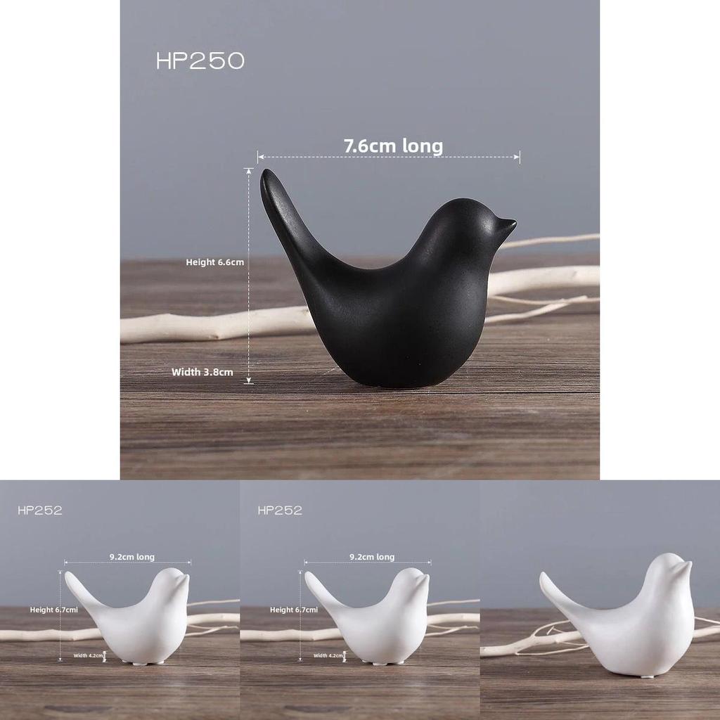 Modern Minimalist Ceramic Bird Decor With Abstract Design For Home And Gift Use