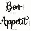 Vintage Bon Appétit Metal Wall Art Set of 2, Rustic Farmhouse Kitchen Decor & Housewarming Gift