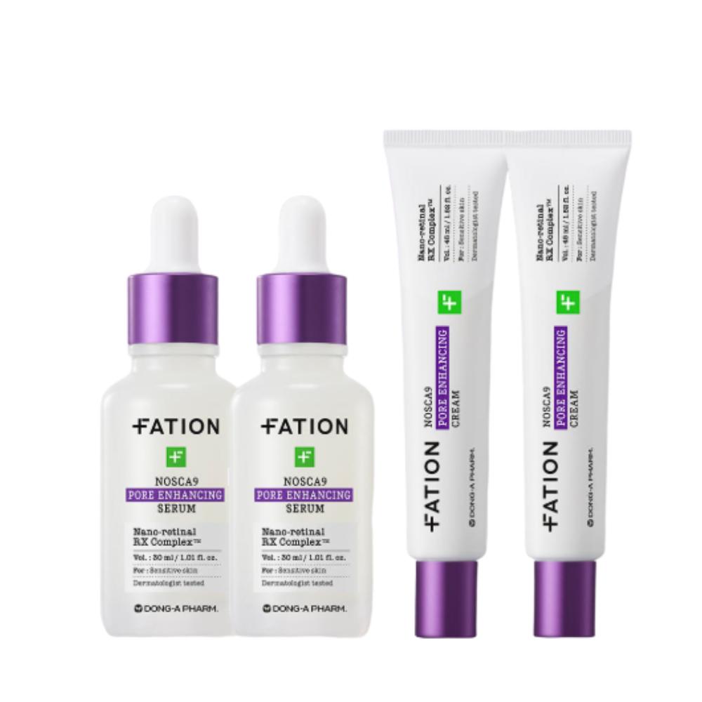 Fation Nosca9 Trouble Pore Tightening & Elasticity Double Set (Serum 30ml x 2ea + Cream 45ml x 2ea)