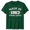 Made In 1963 Unisexs T Shirt 63rd Birthday Gift Vintage Limited Edition