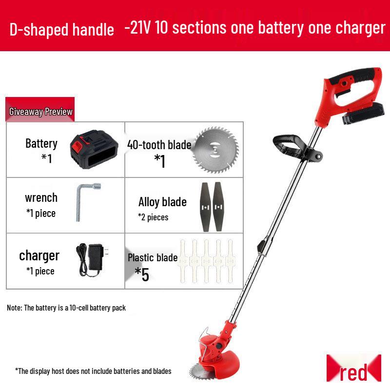 Compact Handheld High-Power Folding Lawn Mower with Cross-Border Lithium Battery
