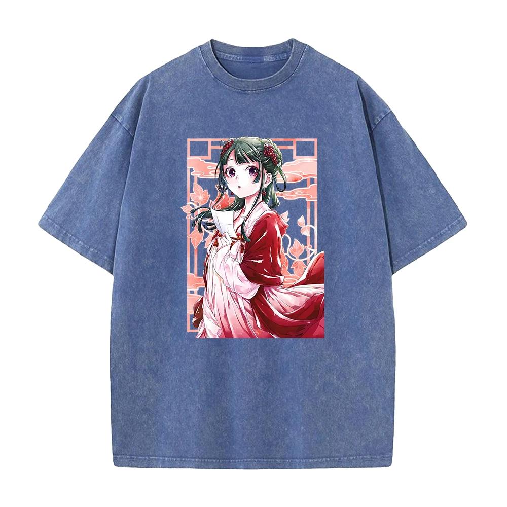 Maglietta Anime The Apothecary Diaries Stampa Maomao T-Shirt Donna Uomo Abbigliamento Harajuku Estiva Manica Corta Top in Cotone