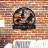 Unique Custom Team Roper Cowboy Horse Metal Wall Art Retro Home Decor Personalized Name
