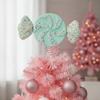 Romantic Candy Christmas Tree Topper Colorful Icing Design Festival Party Scene Decoration  Mall