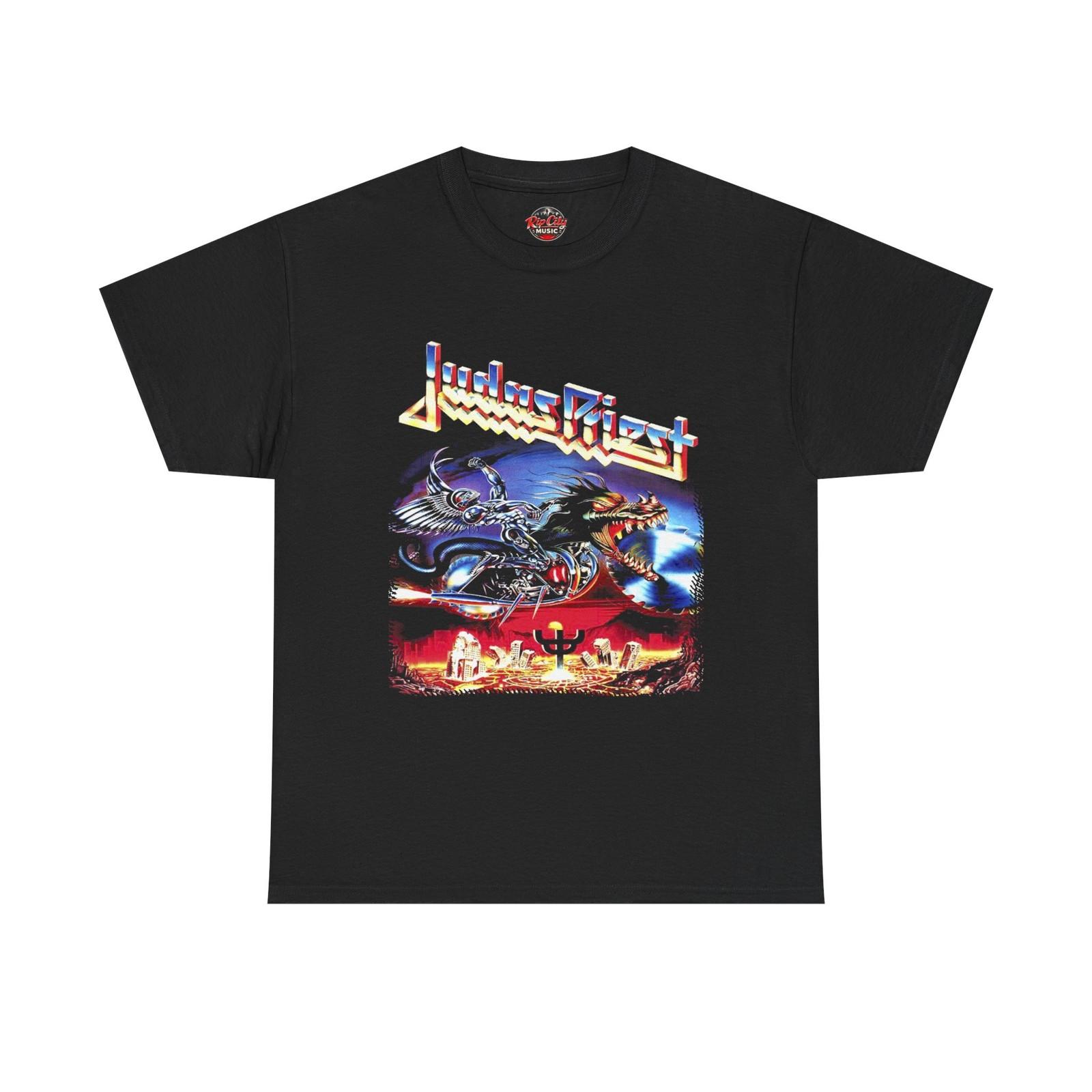 Judas Priest Painkiller Cybernetic Angel Motorcycle Rock Band Unisex T-Shirt S