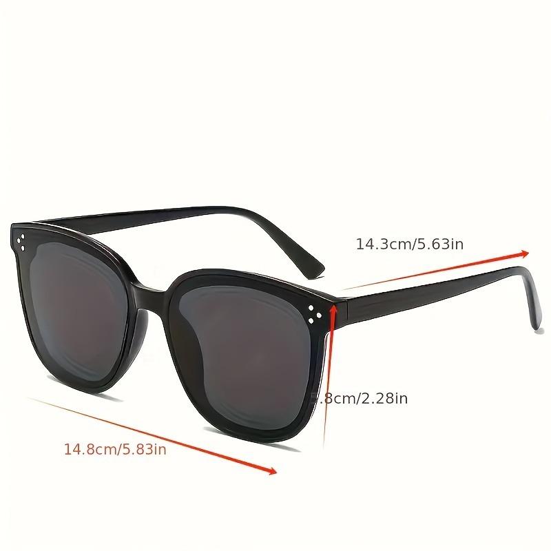 2/3 Pieces Men's and Women's Large Square Fashion Glasses - Anti Glare Fashion Glasses Suitable for Driving and Beach Travel