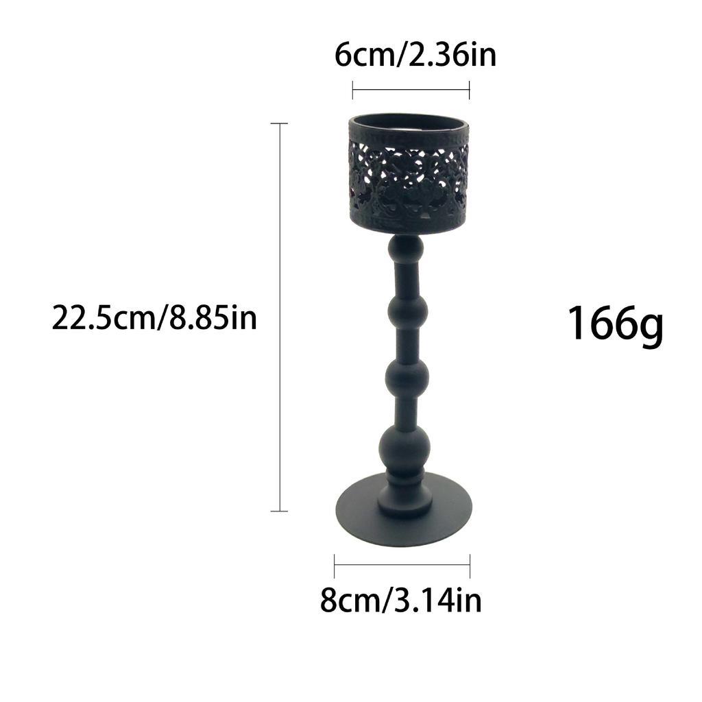 Originality Iron Candlestick Hollow Out Candle Holder Ornament Home Romantic Atmosphere Candlestick Decoration