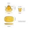 VISIONS Crystal Borosilicate Glass Flower Teapot Set