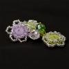 Rose Knot Button Closure 5 Piece Decorative Cheongsam Collar Button for Costume Neckline Sewing and Traditional Apparel Project