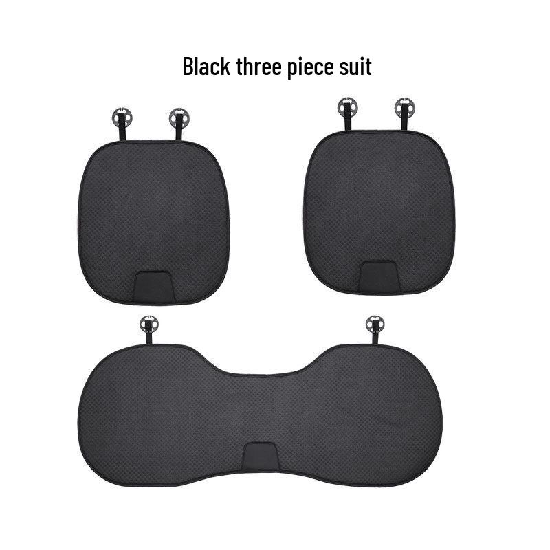 Breathable Non-Slip Ice Silk Car Seat Cushion Summer Cool 3-Piece Set