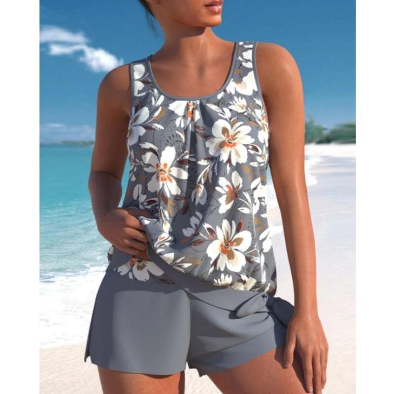 Printed Swimsuit Women's Split Swimsuit