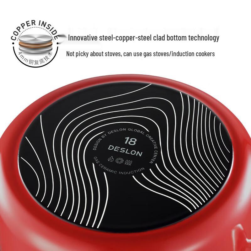DESLON YunJing Series Stainless Steel Enamel Soup Pot