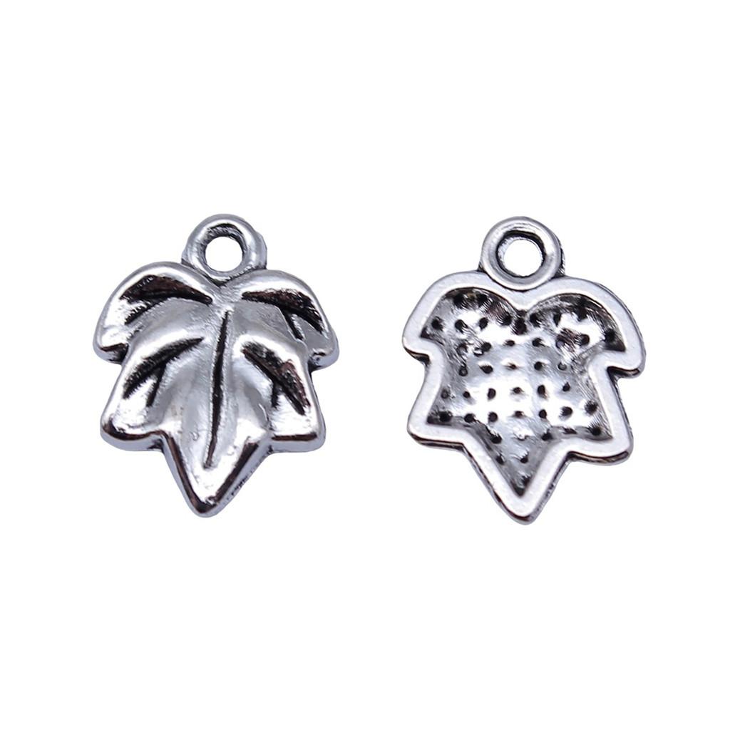 Filigree Leaf Charms Antique Alloy Pendants For Nature Inspired Jewelry