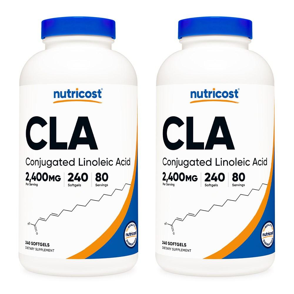Nutricost CLA 2400mg Softgels 240 Capsules 2 pcs Ingredients: may be subject to change at the manufacturer’s | 240 Capsules 2 pcs